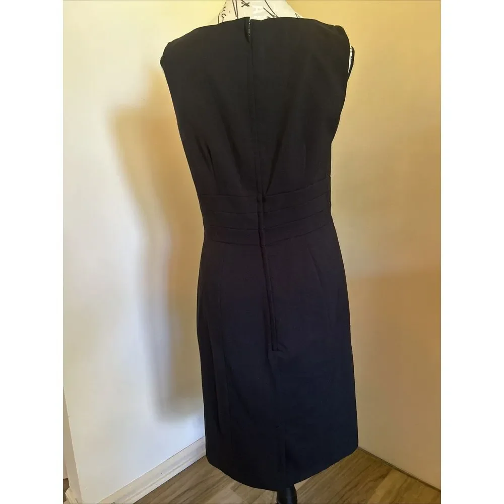 EUC‎ H&M Black Empire Waist Sheath Dress - Size 8